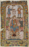 F. 30v, Davide in trono
