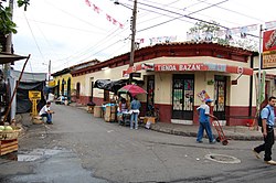 Quezaltepeque'de sokak köşesi