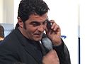 Alberto Tomba attending a Samsung charity auction