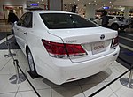 Thumbnail for File:Toyota CROWN HYBRID Royal Saloon (DAA-AWS210-AEXQH) rear.jpg