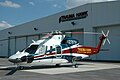 Trauma Hawk 1 at its hangar at Palm Beach International Airport