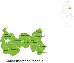Subdivisions of Mahdia Governorate