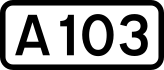 A103 road shield