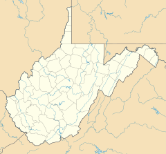 Харперс Фери на мапи West Virginia