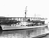 Campbell in the New York Navy Yard, 1940