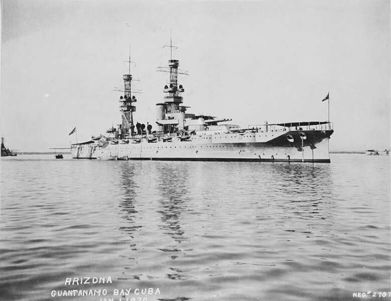 File:USS Arizona (BB-39) - NH 57651.jpg