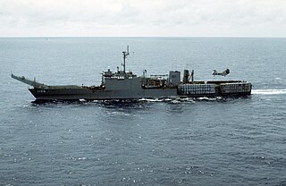 USS <i>Harlan County</i> Newport-class tank landing ship