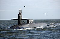 US Navy 081124-N-1841C-014 USS Georgia (SSGN 729) (Blue) transits the Atlantic Intercoastal Waterway.jpg