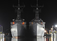 The guided-missile frigates USS Vandegrift (FFG-48) and USS Curts (FFG-38) conduct a double dry-docking at NASSCO US Navy 110429-N-5969B-069 The guided-missile frigates USS Vandegrift (FFG 48) and USS Curts (FFG 38) conduct a double dry-docking at General Dynam.jpg