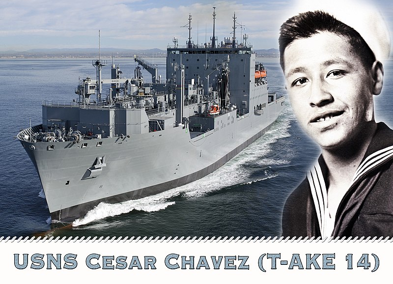 File:US Navy 110512-N-DX698-001 A photo illustration of the Military Sealift Command dry cargo and ammunition ship USNS Cesar Chavez (T-AKE 14).jpg