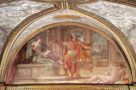 Annibale Carracci's Ulysses and Circe (c. 1590) at Farnese Palace