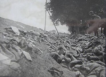 Cadavrele soldaților ruși.