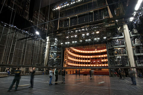 Backstage area of the Vienna State Opera