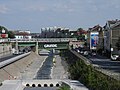 Brücke über den Wienfluss vor der Endstation Hütteldorf