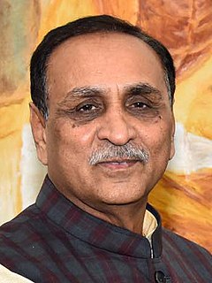 <span class="mw-page-title-main">Vijay Rupani</span> 16th Chief Minister of Gujarat