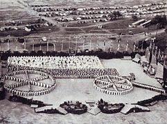 Festivités organisées le 16 décembre 1949 au Voortrekker Monument pour son inauguration