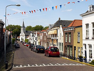 Ooltgensplaat Village in South Holland, Netherlands