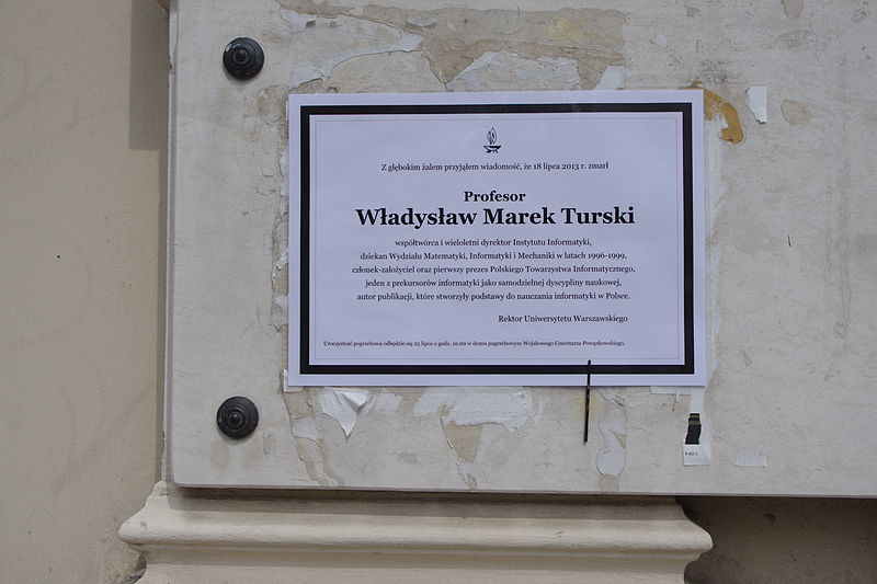 File:Władysław Marek Turski (nekrolog).JPG