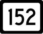 Batı Virginia Route 152 işaretçisi