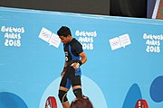 Deutsch: Gewichtheben bei den Olympischen Jugendspielen 2018; Tag 2, 10. Oktober 2018; Jungen 62 kg English: Weightlifting at the 2018 Summer Youth Olympics at 8 October 2018 – Boys' 62 kg