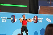 Deutsch: Gewichtheben bei den Olympischen Jugendspielen 2018; Tag 2, 10. Oktober 2018; Jungen 62 kg English: Weightlifting at the 2018 Summer Youth Olympics at 8 October 2018 – Boys' 62 kg