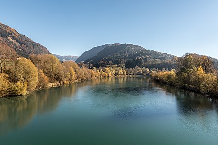 Drava in Puch, Weißenstein, Carinthia, Austria