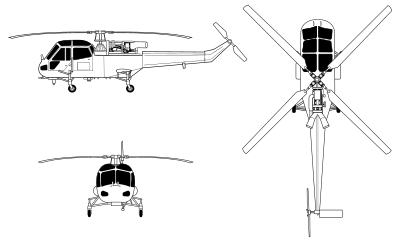 Westland Wasp orthographical image.svg