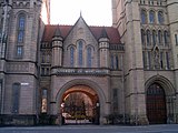 The entrance to the University of Manchester, built in 1902