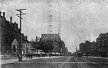 Woodward Avenue c. 1891 showing Bagley Fountain (far left) WoodwardAve1891.jpg