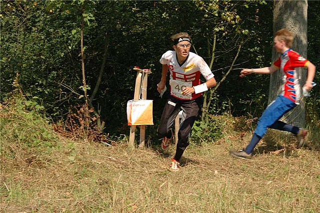 Simone Niggli-Luder and Marianne Andersen at World Orienteering Championships 2007