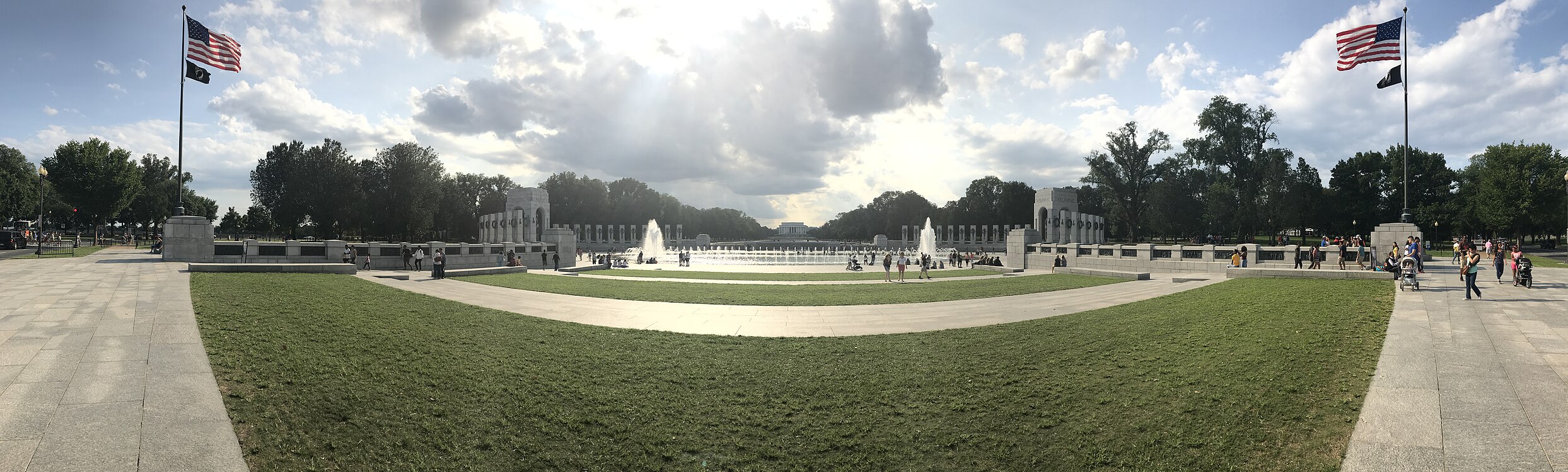 美國華盛頓二戰紀念碑（英語：World War II Memorial），2017-08-26