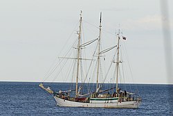 The Zawisza Czarny leaves her home port Gdynia