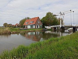 De Zeddebrug over trekvaart Edam-Monnickendam, links ligt Zedde