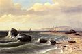 'An American Shore Scene' by Thomas Birch, 1827.jpg