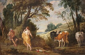 Mercury and Argus by Jacob Jordaens and Jan Wildens (c. early 1640s)