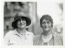 (left to right) Sidonie Matsner Gruenberg (1881-1974) and Bird Stein Gans (1868-1944) (5493799025).jpg