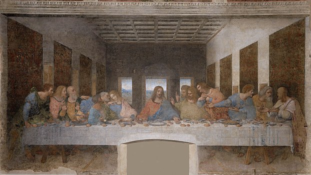 Последња вечера, фреска Леонарда да Винчија.