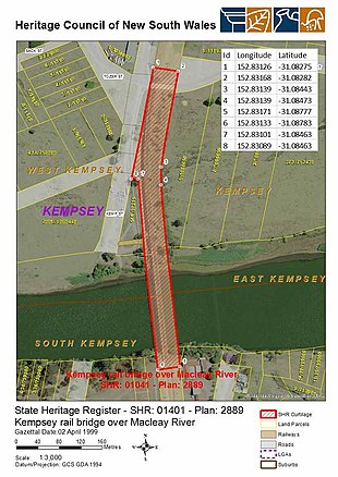 1041 - Macleay Nehri üzerindeki Kempsey demiryolu köprüsü - SHR Plan No 2889 (5012062b100) .jpg