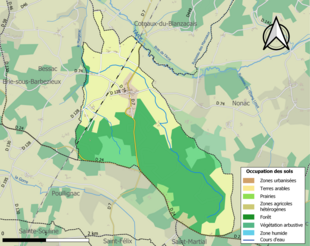 Mappa a colori che mostra l'uso del suolo.