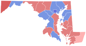 1923 Maryland gubernatorial election results map by county.svg