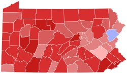 1926 Pennsylvania gubernatorial election results map by county.svg