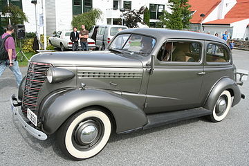 Chevrolet 2-deursedan, 1938