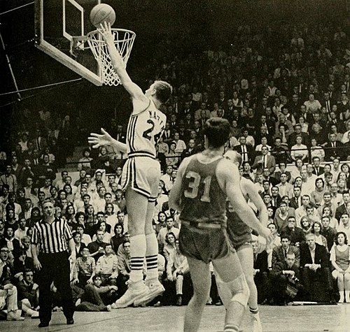 Marin making a lay-up for Duke in 1965