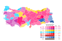 1995 Turkish General Election by Province.svg