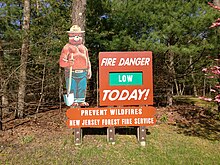 Fire Danger Sign at Brendan T. Byrne State Forest headquarters 2013-05-10 08 26 17 Fire danger sign at Brendan T. Byrne State Forest headquarters.jpg