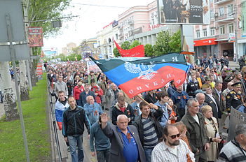 9 mai 2014 : Le Jour de la Victoire à Donetsk.