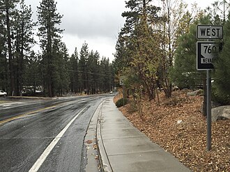 View at the east end of SR 760 looking westbound 2015-10-28 14 57 30 View west from the east end of Nevada State Route 760 (Elks Point Road) in Douglas County, Nevada.jpg