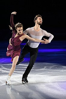 Patinage artistique - Championnats de France. Associée à Gabriella