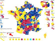 2022 French legislative elections - First round - Majority vote (France, constituency).svg