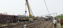 Rescue operations being conducted at the crash site 2023 Odisha train collision visuals 01.png